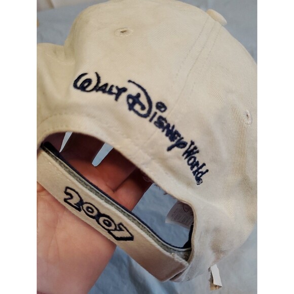 Disney 2007 Mickey Mouse Disneyland Resort Tan Embroidered Baseball Cap Hat - Picture 7 of 15